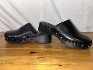 Zueco/mulas de cuero con tachuelas Zara talla EU 40/US 10 - Imagen 1 de 7