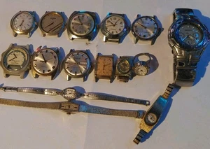 Vintage Watch Lot (Elgin, Wittnaurer, Longgines, Seiko, Bulova) **For Parts Only - Picture 1 of 12