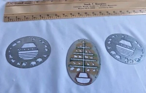 3 Metal Country Stencils for Embossing Noah's Ark Ohio USA Made - Picture 1 of 4
