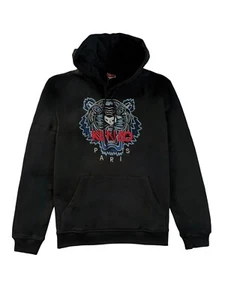 Kenzo Classic Tiger Embroidered Black Hoodie - Picture 1 of 5