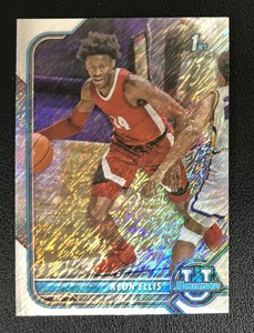 2021-22 BOWMAN UNIVERSITY U KEON ELLIS SHIMMER REFRACTOR 1ST CHROME ROOKIE 
