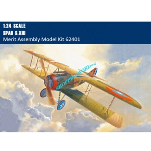 Merit 62401 1/24 Scale SPAD S.XIII Fighter Aircraft Plastic Airplane Model - Picture 1 of 9