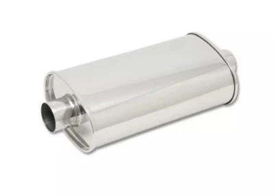 Silenciador ovalado StreetPower entrada/salida centro-centro de rendimiento vibrante de 3 pulgadas Foto 1 de 4