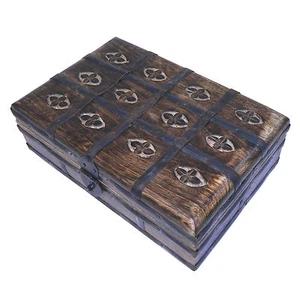 Cajita joyero caja madera almacenamiento tallada baúl artesanía - Bild 1 von 2