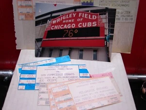 Chicago CUBS PICTURE & TICKET STUBS====EDDIE MONEY==LOVERBOY--ROAD RUNNERS 1994 - Picture 1 of 16