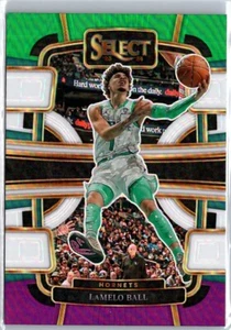 2023-24 Panini Select #53 LaMelo Ball Green White Purple Prizms - Picture 1 of 2