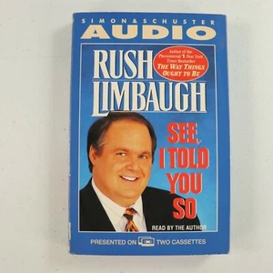 Rush Limbaugh See I Told You So 2 Tape Set Audiobook Read By The Author - Picture 1 of 5