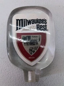 Milwaukee's Best Beer Tap Bar Handle Lucite 4" - Picture 1 of 2