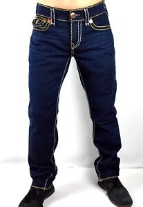 True Religion Ricky Dark Rinse Relaxed Straight Super T Jeans - 107040