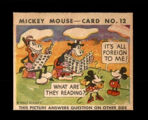1935 Mickey Mouse #12 It's All Foreign - Casi nuevo - Imagen 1 de 2