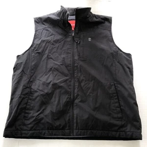 Izod Black Gray Fleece Lined Vest Men’s Sz XL A3798 - Picture 1 of 5