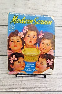 Dione Quintz Cover & Story for Modern Screen (7/36) Movies S. Temple F. Wray - Imagen 1 de 18