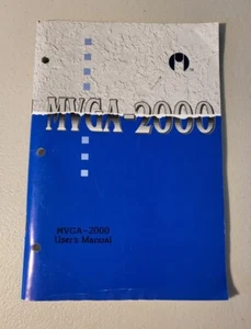 Vintage MVGA-2000 User's Manual Book *Software/Computing Manual* - Picture 1 of 5