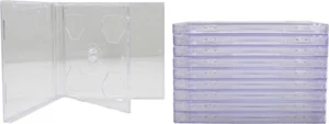 (10) Double CD Jewel Box - Slim 10.4mm Clear Tray 2-Disc Standard Case CD2R10CL - Bild 1 von 2
