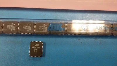 (5 PCS) AT28C64B-25JC ATMEL EEPROM, 8KX8, 250ns, Parallel, CMOS, PLCC32 BULK - Image 1 of 4
