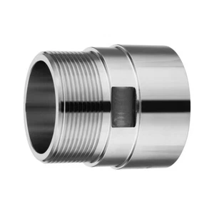  Adaptador IBC Acero Inoxidable S60x6 - Reducción Rosca Exterior (SS316L) - Imagen 1 de 3