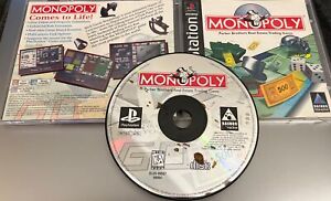 Playstation 1 Monopoly 1998 Sony PS1 Video Game Complete Black Label