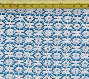 Vintage/Antique white, Cotton Lace Pattern Circle Net 36" X 42" - Picture 1 of 1