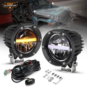 AUXBEAM 2x 4" LED Work Light Pods Offroad Driving Lamp DRL For Truck ATV UTV SUV - Picture 1 of 12