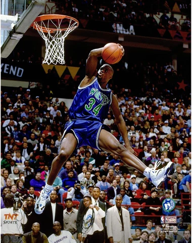 Isaiah Rider Minnesota Timberwolves Unsigned 1994 Slam Dunk Contest Photo Cover