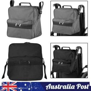 Wheelchair Bag Storage Rollator Scooter Backpack Pockets Wheelchairs Accessories - Picture 1 of 11