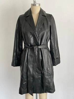 ANTE PRIMA * Italia * Fosa negra atada de cuero de oveja de lujo * Talla 38 PRÍSTINA Foto 1 de 4