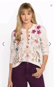 JOHNNY WAS Sisa besticktes Thermo Henley Top S - Bild 1 von 12