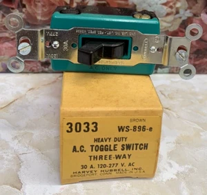 HUBBELL HBL3033 Wall Switch,3-Way,120/277V,30A, - Picture 1 of 3