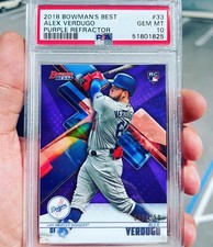2018 Bowman’s Best ALEX VERDUGO PURPLE REFRACTOR /250 ROOKIE Card RC #33 PSA 10