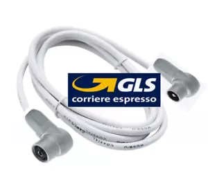 Cavo ANTENNA TV da 0,5MT a 20mT M/F- M/M 90° Schermato su misura artigianale IEC - Foto 1 di 2