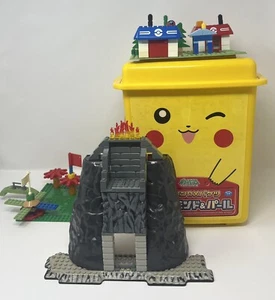 Vintage Japanese Pokemon Mountain Playland Mega Bloks w/ Pikachu Tub 2000s READ - Picture 1 of 24