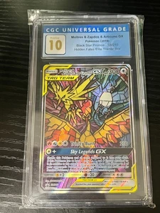 Moltres & Zapdos & Articuno GX SM 210 Promo Pokemon Clasificado CGC 10 Impecable - Imagen 1 de 2