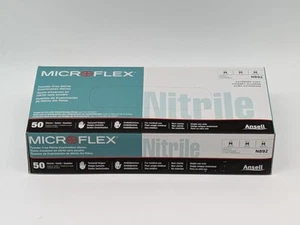 Ansell N892 Vollstrukturierte Untersuchungshandschuhe Nitril, puderfrei, grün, M, 50er Box - Bild 1 von 1