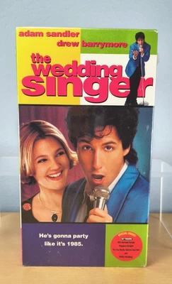 The Wedding Singer (VHS 1998) Adam Sandler Drew Barrymore WHV Watermark Sealed - Image 1 of 4