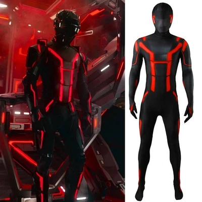 Nuevo 2025 Cosplay Tron 3 Ares Máscara Mono Adulto Niño Body Disfraz de Halloween Foto 1 de 4