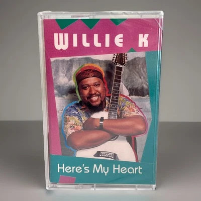 WILLIE K HERE'S MY HEART -RARE HAWAIIAN MUSIC CASSETTE TAPE Sealed Hawaii - Image 1 of 4