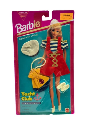 De colección 1994 Nuevo en Paquete Barbie Mattel Yacht Club Moda 13021 Shortall Conjunto Zapatos Foto 1 de 2