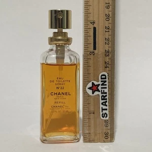 Chanel No 22 Spray 1.7 oz 50ml Perfume Refill Bottle Eau De Toilette Vintage SEE - Picture 1 of 6