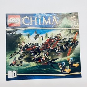 LEGO Instruction Manual Legends of Chima 70006 Cragger's Command Ship Book Guide