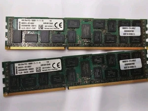 KVR16R11D4/8I Kingston 8GB PC3-12800R Server Speicher RAM x 2 - Bild 1 von 4