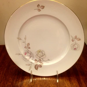 Plato(s) de cena Johann Haviland Sweetheart Rose 10,25" blanco con rosas rosadas amarillas - Imagen 1 de 3