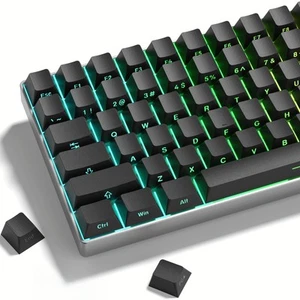 Black keycap Set,Shine Through keycaps 60 75 Percent, Japanese Style PBT Key ... - Picture 1 of 6