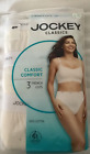 Women's 8/xl Jockey 3-pack White French Cut Classic Comfort Cotton Underwear