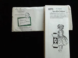 Vintage~Sew Rite-Mädchen Kleid Muster~3 Jahre~#8275~UNMARKIERTE MUSTERTEILE! - Bild 1 von 2