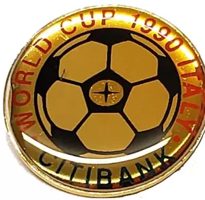 FIFA | WORLD CUP 1990 ITALY PIN ✪NEU✪ CITIBANK BADGE GOLD SOCCER FOOTBALL ITALIA - Bild 1 von 10