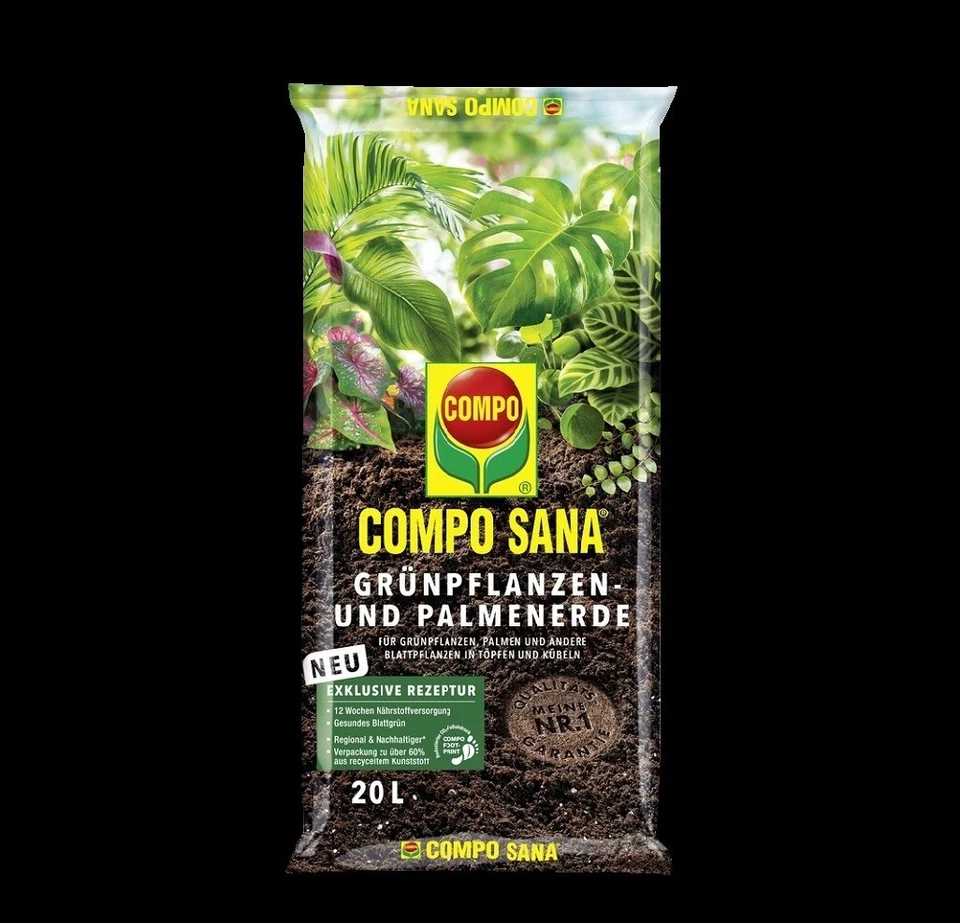 COMPO SANA 20-Liter Grünpflanzen- und Palmenerde (11451)
