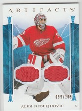 2022-23 Upper Deck Artifacts Material Gold Alex Nedeljkovic Jersey 099/199