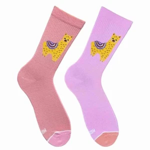 Lustige Socken Alpaka koralle-rosa Socken | Designer Baumwollsocken | einzigartige Geschenkidee - Bild 1 von 2