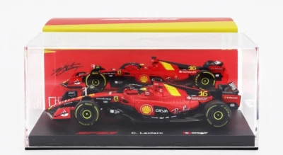 BURAGO 1:43 MODELLINO AUTO FORMULA 1 FERRARI SF-23 #16 C. LECLERC GP MONZA 2023 - Immagine 1 di 4