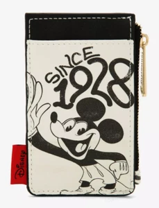 Loungefly Disney Mickey Mouse Card Holder Wallet Coin Purse 1928 NEW - Picture 1 of 3